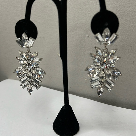 Lizzie Fortunado Large Crystal Chandelier Earrings - Picture 2 of 8